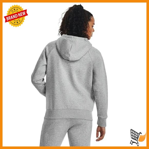 Women's Fleece Hoodie with Kangaroo Pocket, Ribbed Cuffs, Ultra-Soft - Picture 4 of 6